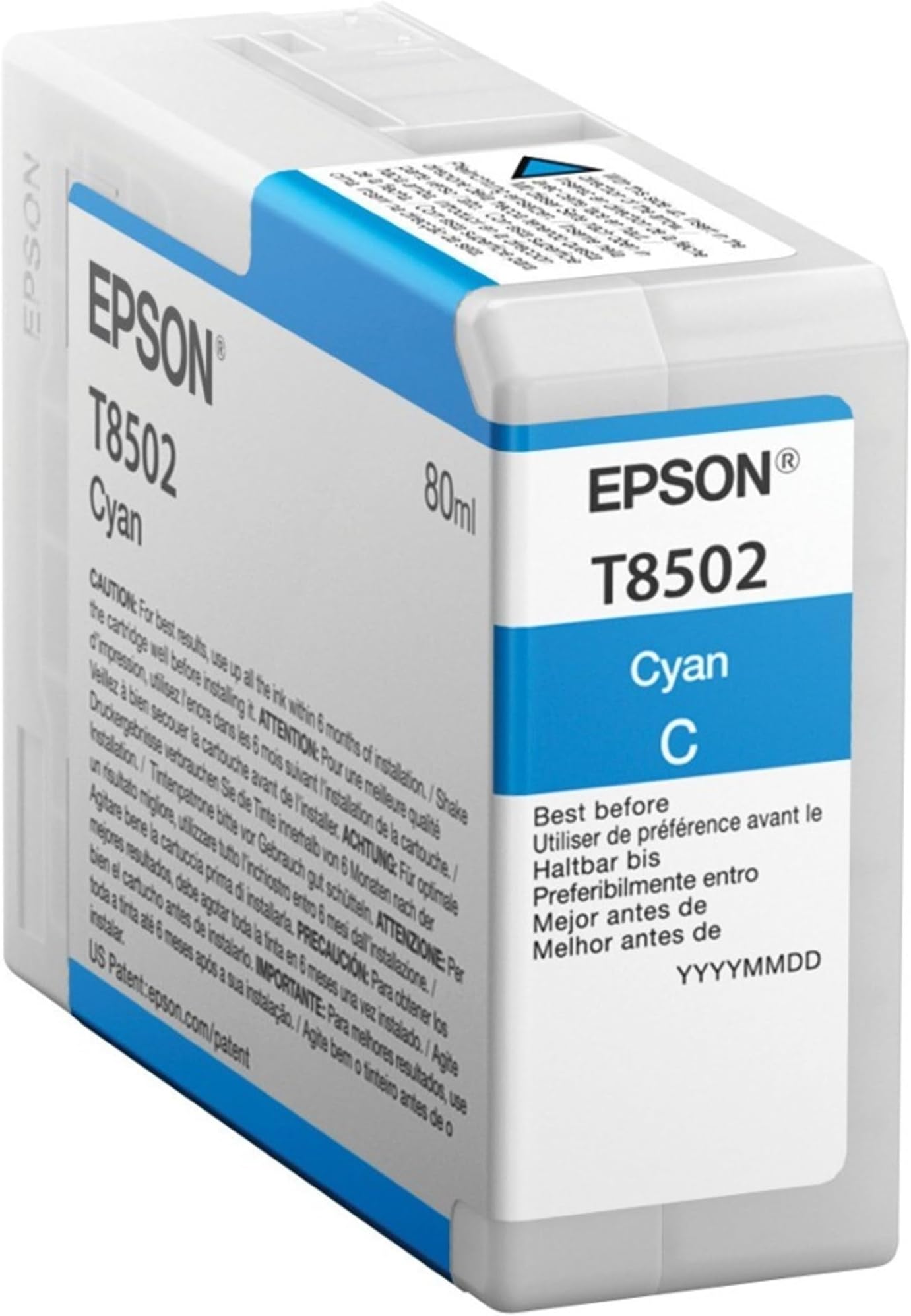 Epson ink cartridge cyan T 850 80 ml T 8502