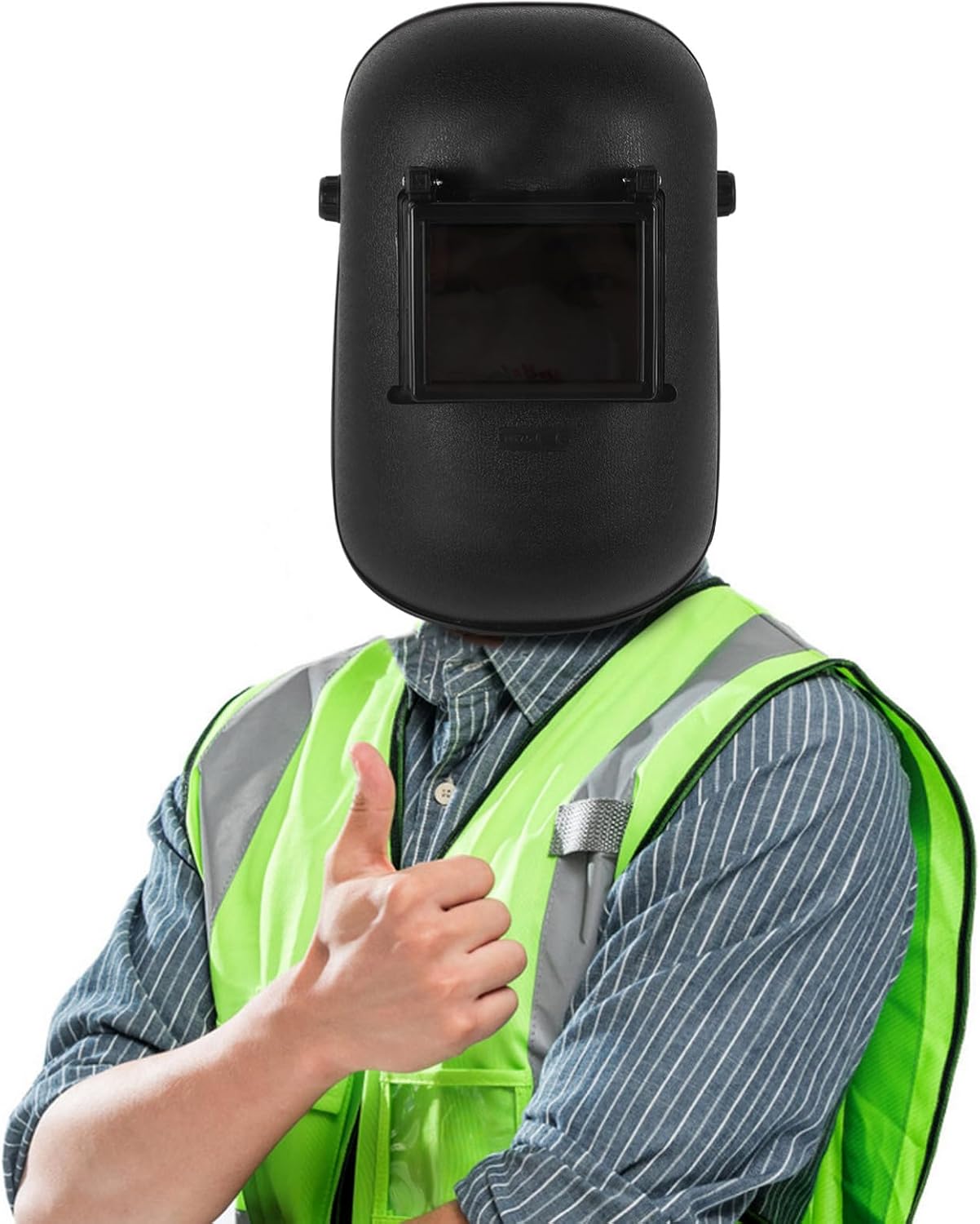 jojofuny Welding Shield Reusable Plastic Welding Mask for Optimal Eye Wide Field of View Lightweight Design for Men and Women for Professional and Welders