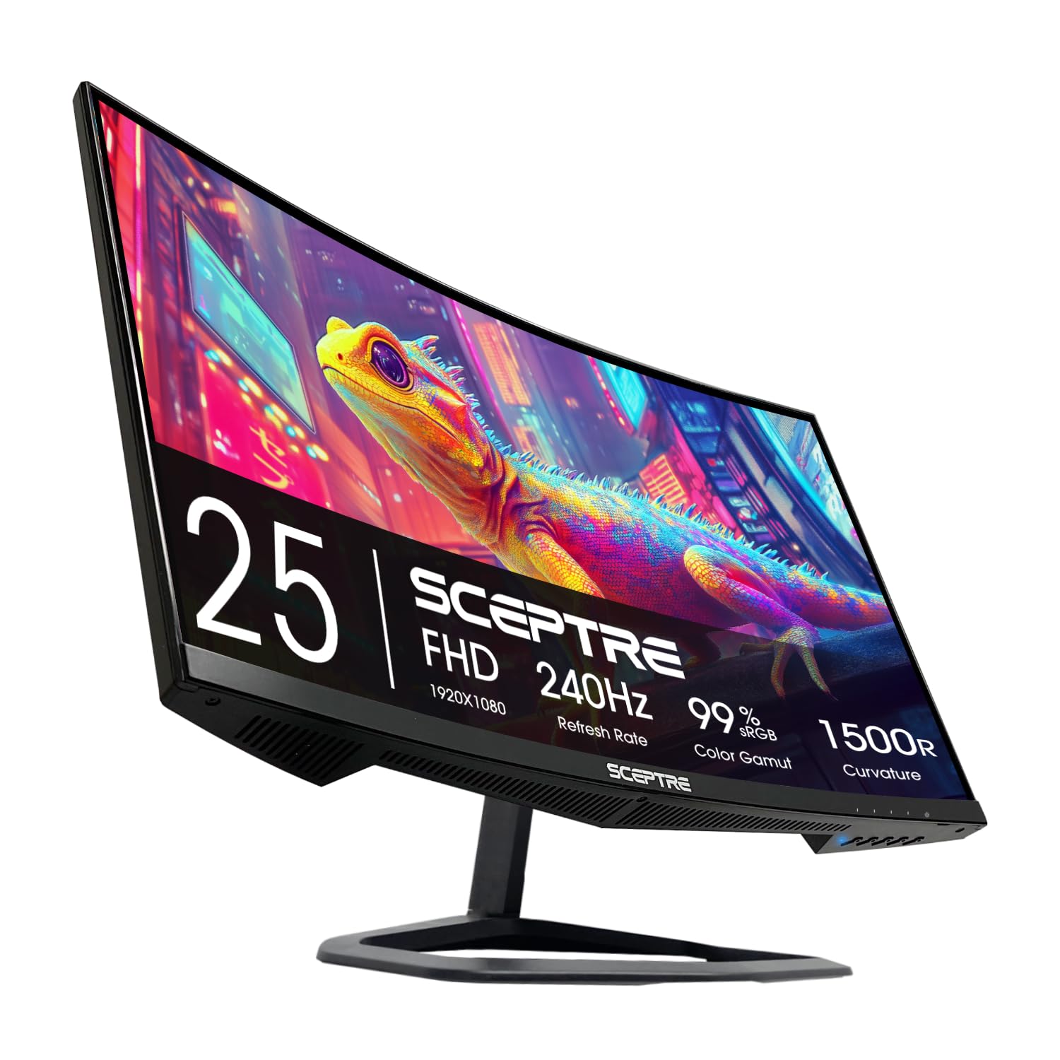 Sceptre New Curved 24 5-inch Gaming Monitor up to 240Hz 1080p R1500 1ms DisplayPort x2 HDMI x2 Blue