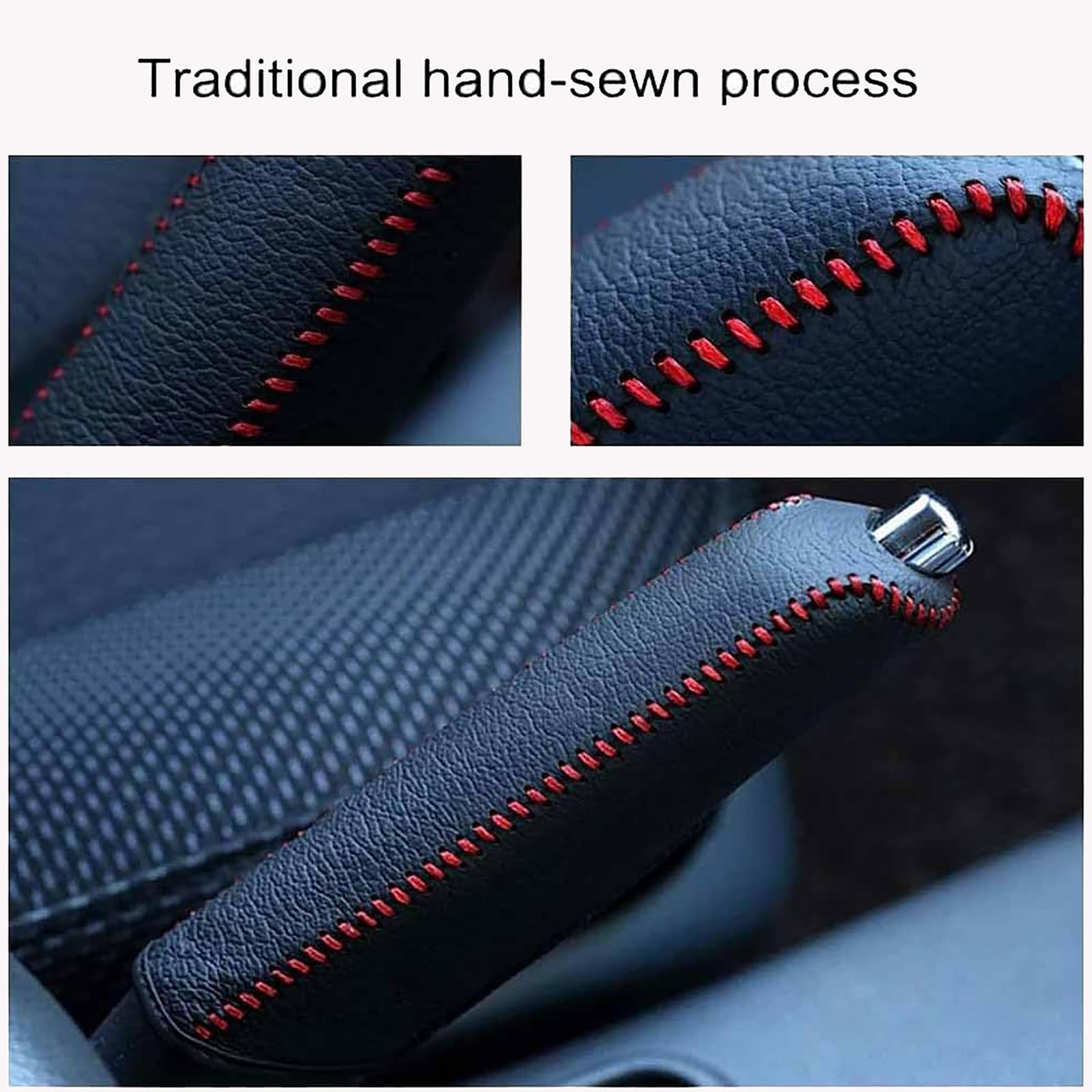 Auto handremhoes voor Suzuki Swift Ⅳ Ⅴ Ⅵ 2004-2015 2016 2017 2018 2019 2020,antislip slijtvaste auto handremhoes beschermende decoratie accessoires,Red