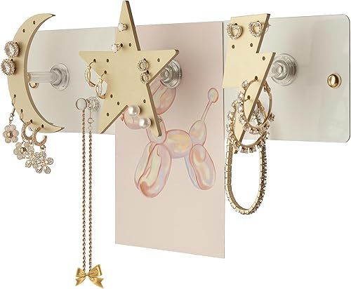 Miniatura 8 de CK Organizers Organizador magnético de joyas para montaje en pared, organizador de joyas colgantes, soportes de joyería de alta calidad, organizador