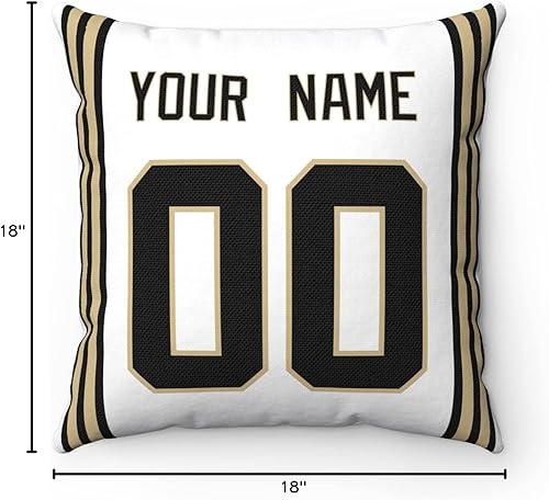 Miniatura 231 de ANTKING 2 paquetes de almohadas personalizadas con cualquier nombre y número para hombres, mujeres y niños Para Cincinnati