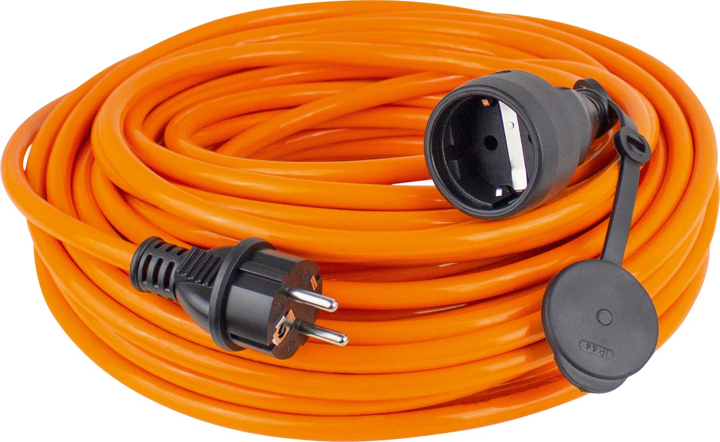 Rallonge Électrique de Chantier 5 m - Câble Orange H07BQF 3G1,5 IP44