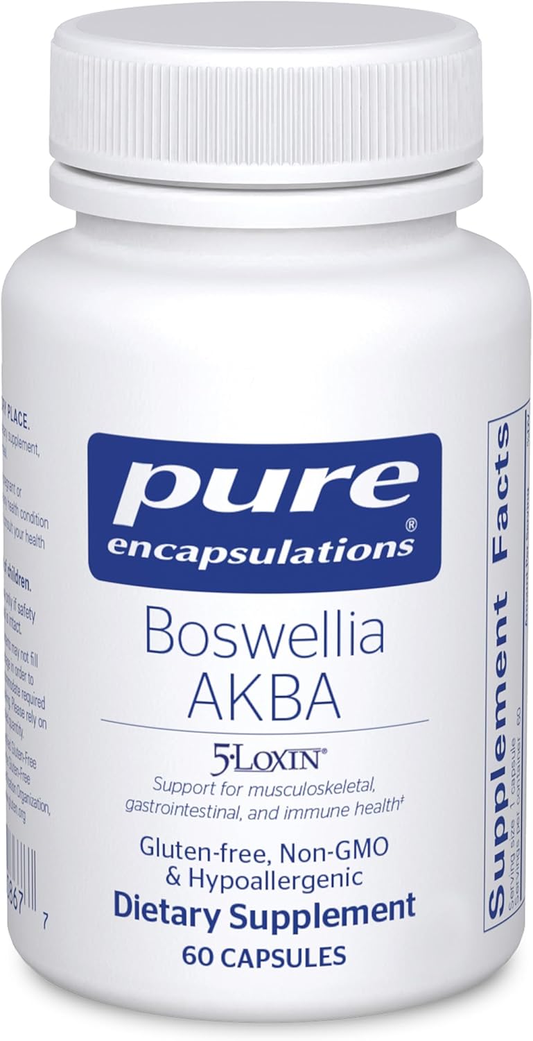 Pure Encapsulations Boswellia AKBA - Supports Joint Health, Colon, Immune System, Gastrointestinal Tract & Cell Health* - with 5-LOXIN Boswellia Extract - Vegan & Non-GMO - 60 Capsules