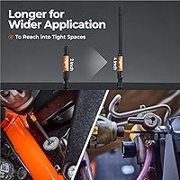 Vista 2 de Toolant Impact Allen - Juego de brocas de llave Allen de impacto de 20 piezas (métricas y SAE), brocas hexagonales de acero S2 de vástago hexagonal