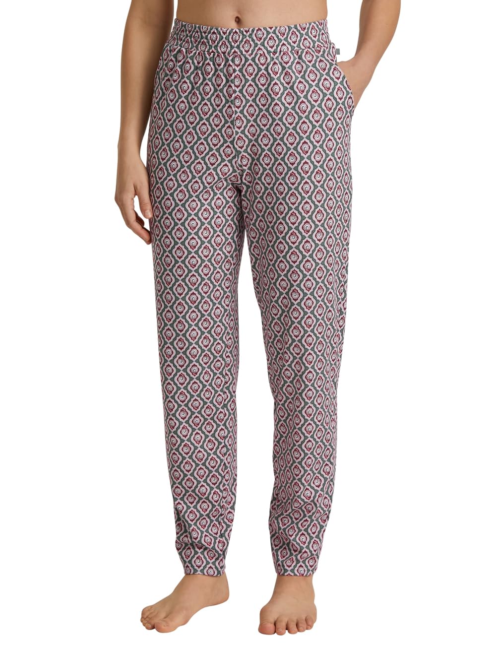 CALIDA Women's Favourites Trousers, laurel green print, 36-38