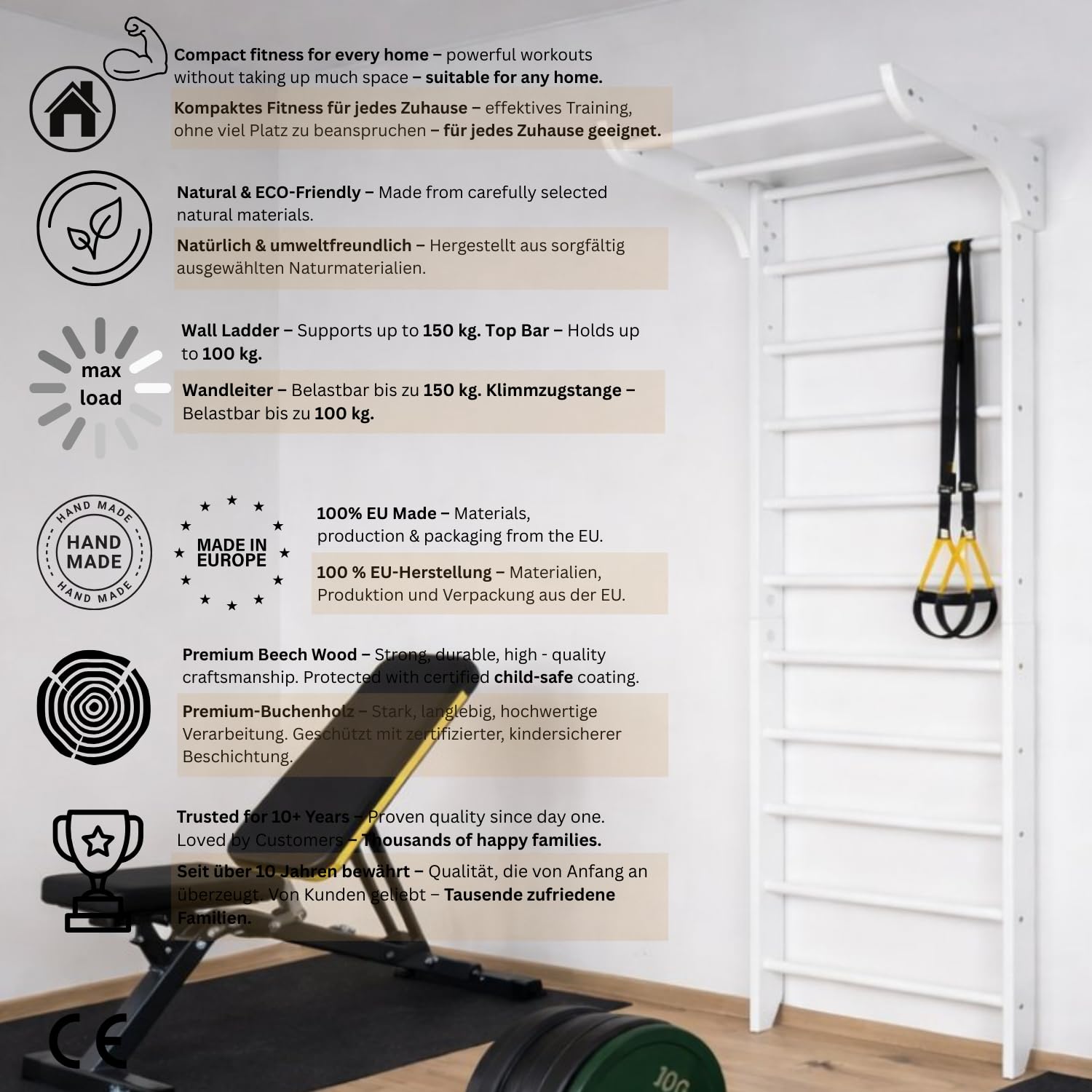 Ściana gimnastyczna Gym rusztowanie do wspinaczki Sport-3-240 kolor metalowy sprzęt sportowy, ściana wspinaczkowa, drewno, ściana gimnastyczna, drabinka