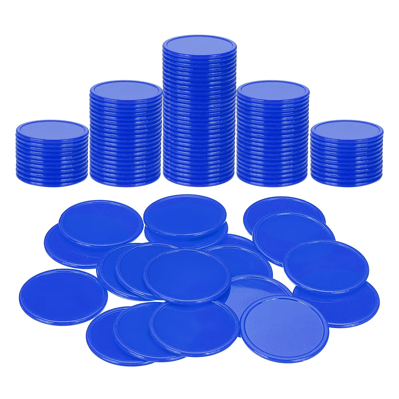 Muiltvoe Plastic Poker Chips, Learning Counters Counting Counters Disks Markers Opaque Game Tokens for Game Play Math Counting