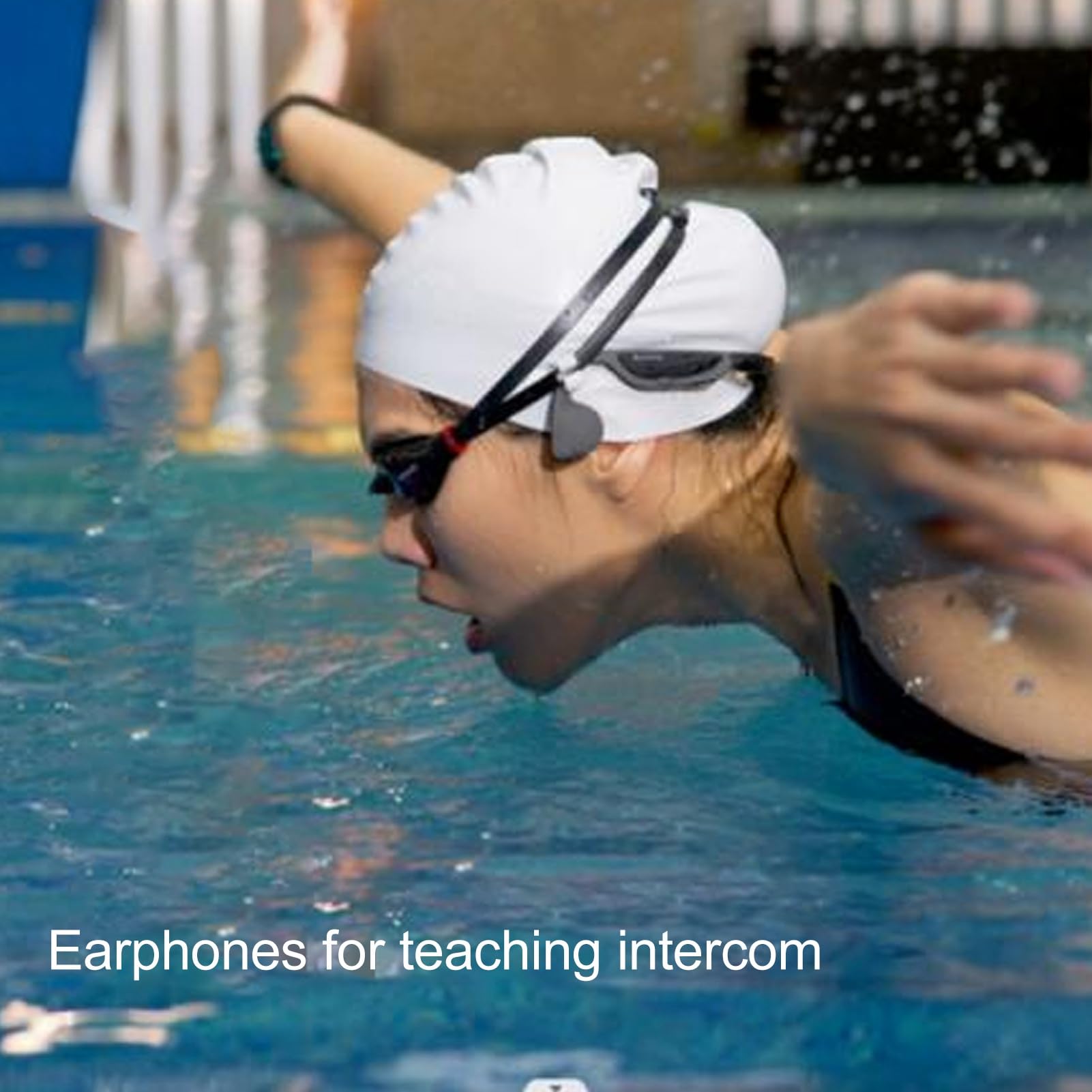 Cuffie da nuoto impermeabili IP68 Conduzione ossea Auricolare wireless con orecchio aperto per palestra Corsa e allenamento Batteria incorporata in silicone in lega (Terza generazione)