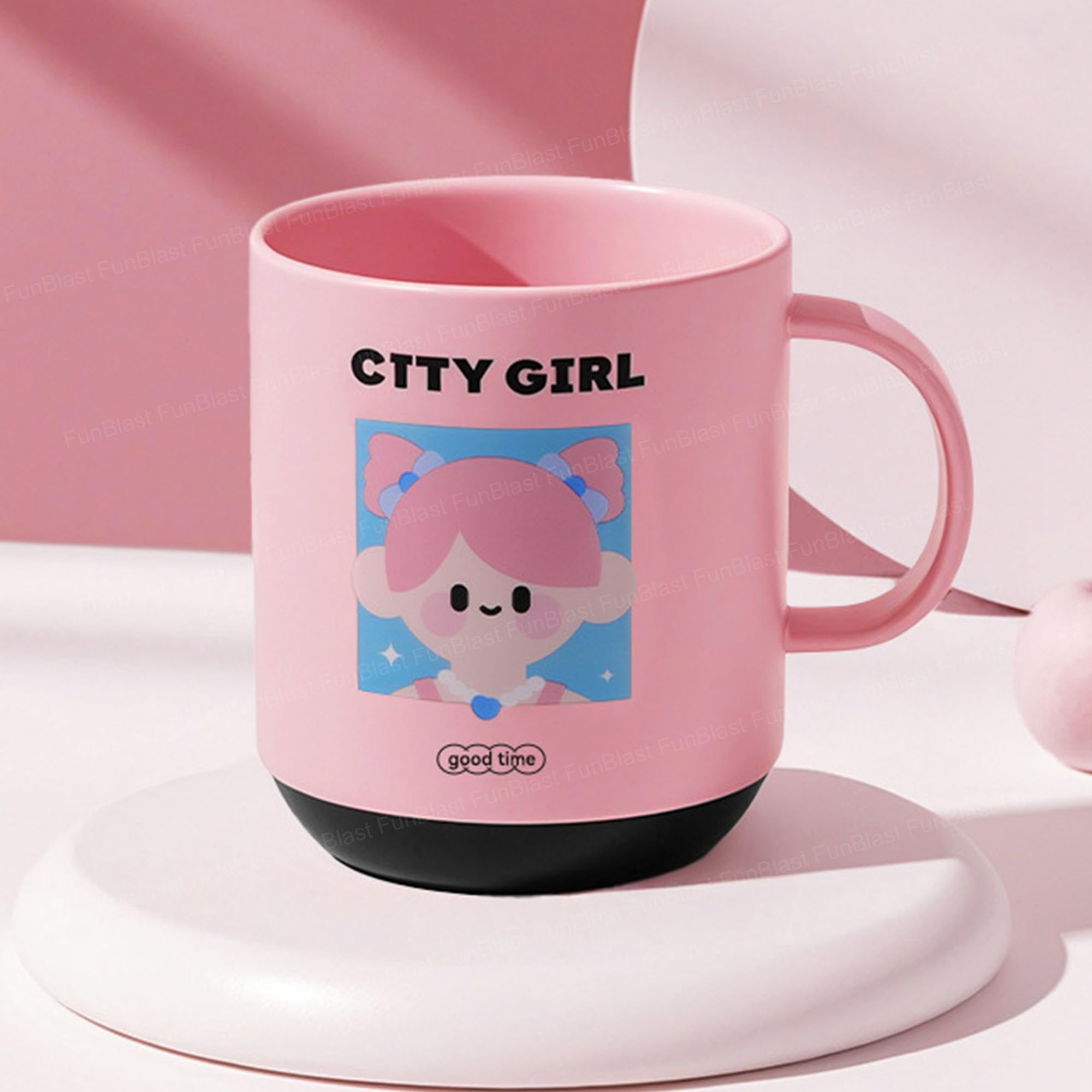 FunBlast Milk Mug for Kids – 450 Ml; Unbreakable Mug for Kids, Milk Mugs for Kids Unbreakable - Milk Drinking Cup for Kids (City Girl)-picture-26