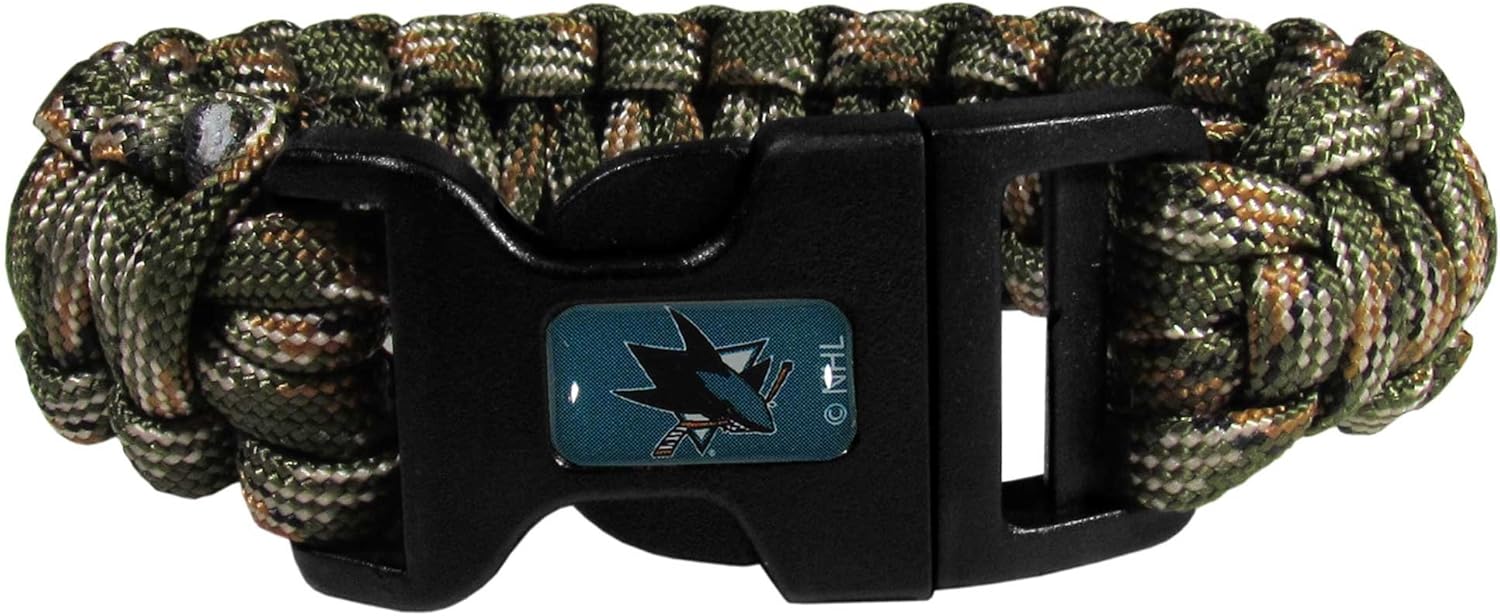 NHL Siskiyou Sports Fan Shop Pittsburgh Penguins Camo Survivor Bracelet One Size Green : Sports & Outdoors