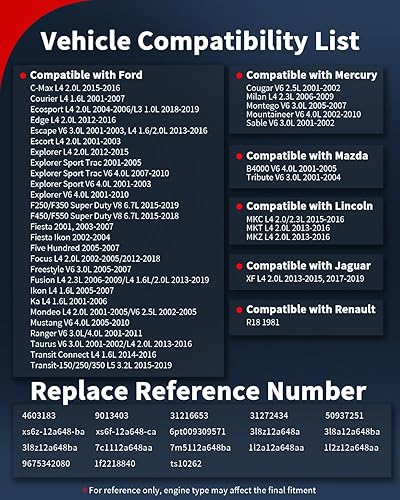 Miniatura 8 de VEHICODE Sensor de temperatura del refrigerante del motor, sensor de temperatura del agua ECT compatible con Ford Explorer Ranger Mustang Escape