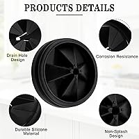 Vista 9 de Protector contra salpicaduras para triturador de basura, 3 3/8 pulgadas mejorado para InSinkErator Evolution Series QCB-AM, inserto de drenaje