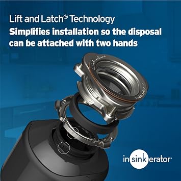 InSinkErator Badger 1 Garbage Disposal with Power Cord, Badger Series 1/3 HP Continuous Feed Food Waste Disposer