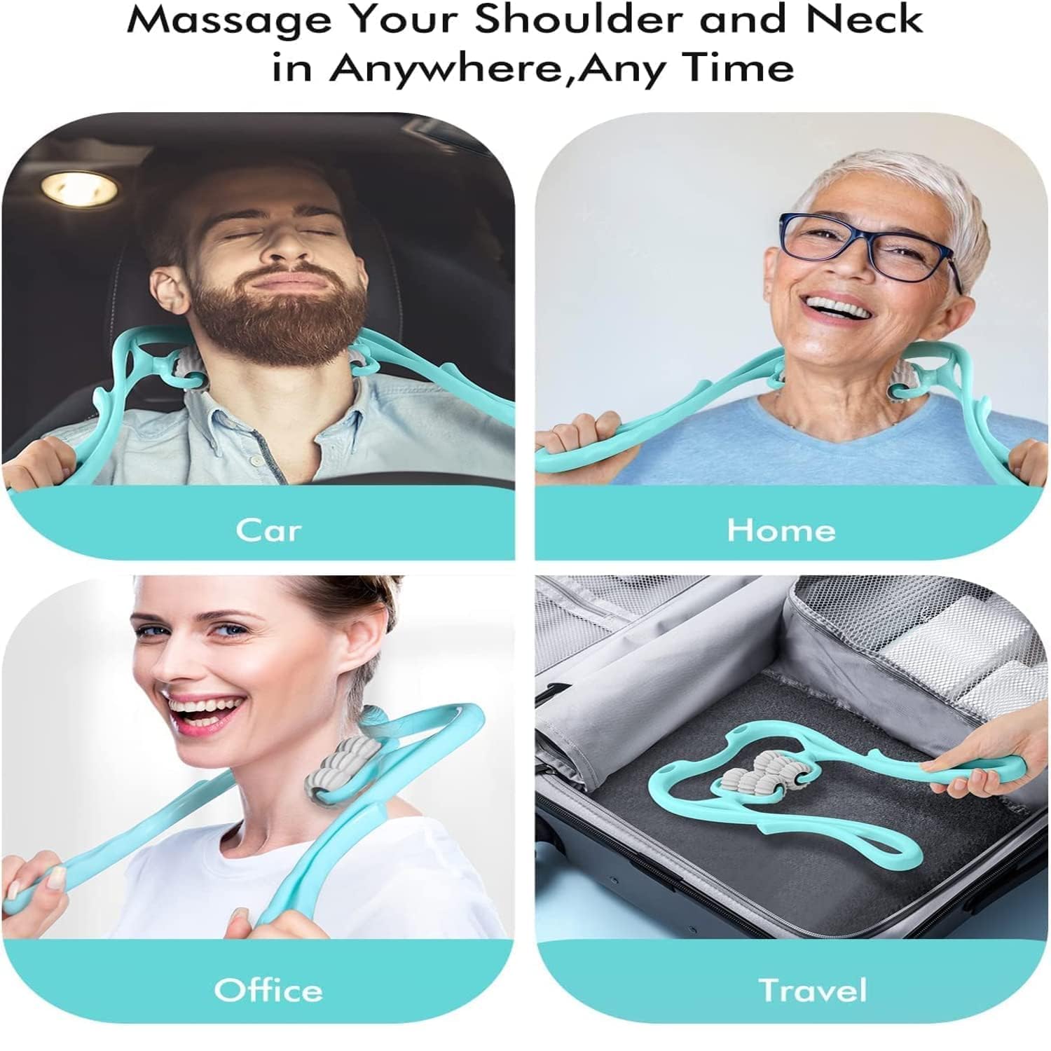 Akko Antique Trigger Point Roller Self Massager for Pain Relief deep Tissue Handheld Shoulder Massager Tool with 6 Balls Massage Point Suitable for Legs Waist Neck and Shoulder Relaxer 4 71RTB0f5U5L. SL1500