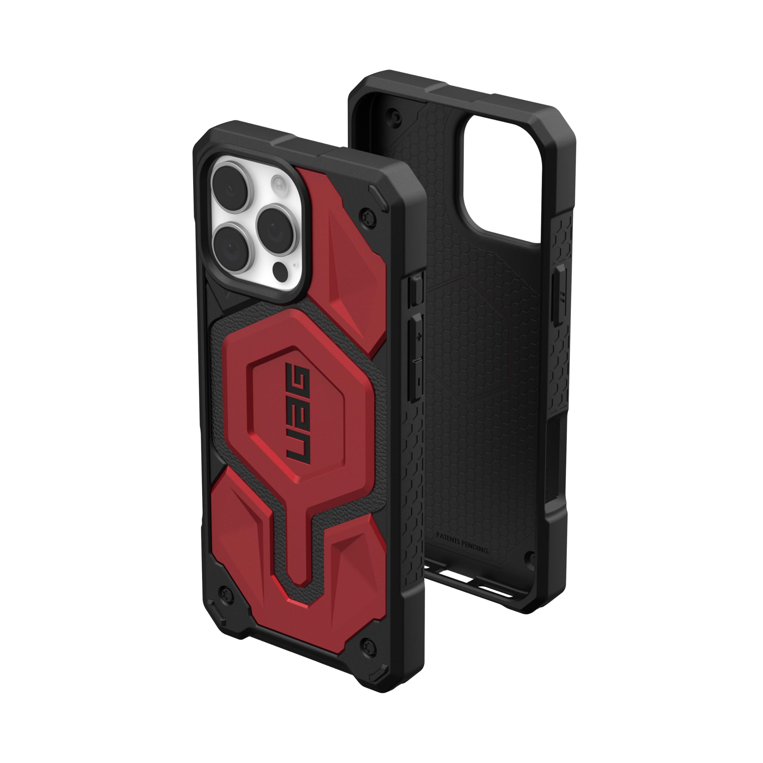 Urban Armor Gear TPU+PC UAG Monarch Pro Mag-Safe Compatible, Premium Rugged Protective Case/Cover Designed for iPhone 16 Pro Max (6.9-Inch) (2024), (Military Drop Tested)-Crimson