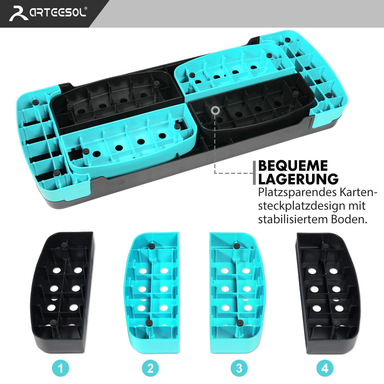 Step Aerobica Regolabile 3 Altezze - Pedana Fitness Casa, Portata 200kg, Antiscivolo - Foto 6