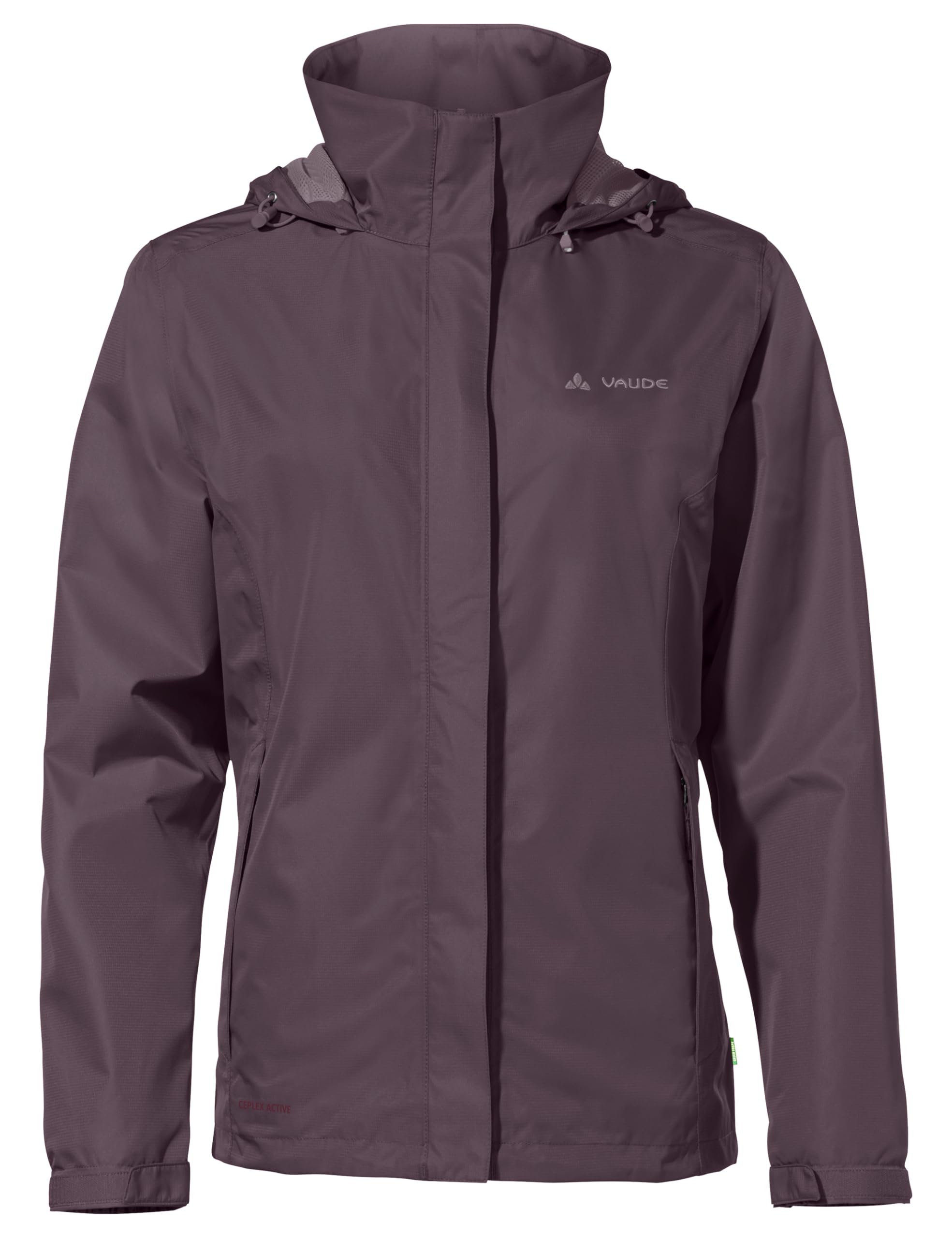 VAUDE Women's Lightweight Rain Jacket, Women's Escape Light Jacket, Waterproof Outdoor Jacket, Breathable Windbreaker with Hood, Climate-Friendly Hiking Jacket