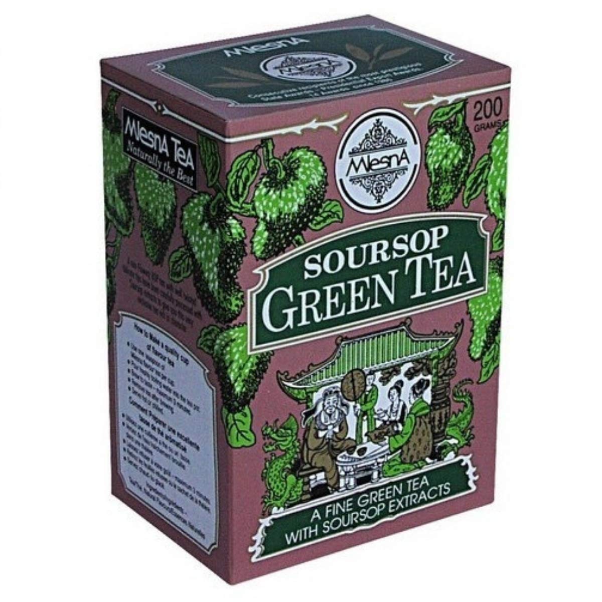Mlesna Soursop Graviola Flavored Green Tea Loose Tea 200g