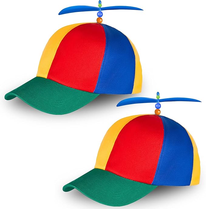 Ronronner 2pcs Bunte Propellermütze Propeller mütze propeller cap mütze
