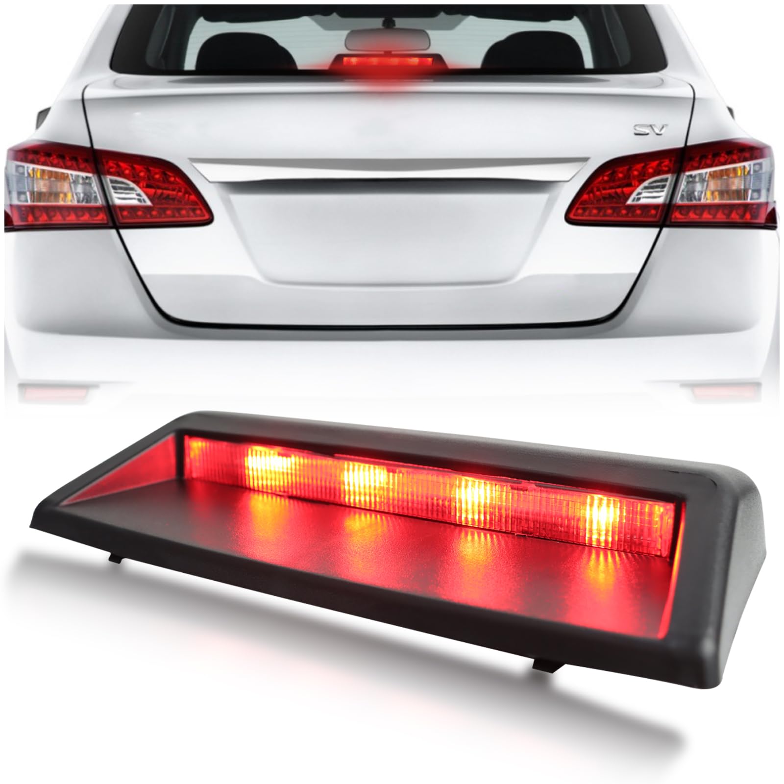 Amazon.com: KEEGTBOX High Mount Stop Light LED 3rd Third Brake