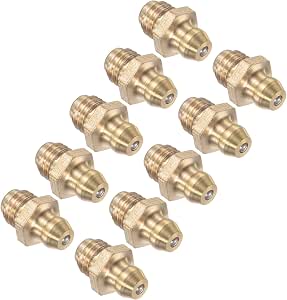 Raccordi Per Ingrassaggio In Acciaio Metrica M8x1.25mm | Nipplo Ingrassaggio Idraulico Raccordi Per Ingrassaggio 10 Pezzi