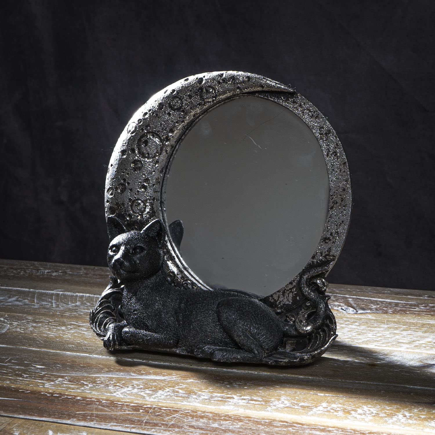 ノベルティ　JOSE MOON MIRROR　BLACK　未開封 Amazon.com: Pacific Giftware Moon Mirror with Iniquitous Black Cat