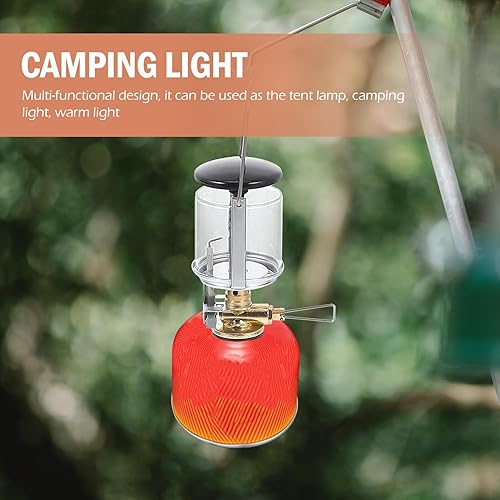 Miniatura 9 de GALPADA Linterna de camping ligera y portátil de propano para exteriores, con bolsa de almacenamiento, tanque plano roscado para senderismo,