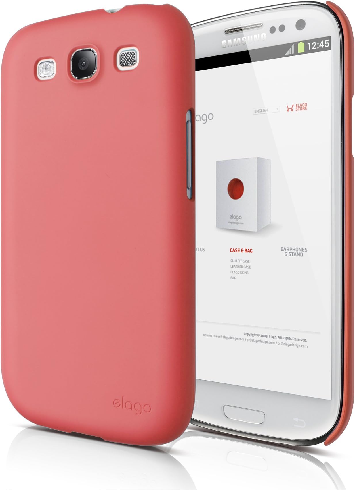 elago G5 Slim Fit Case for Verizon/AT&T/T-Mobile/Sprint Samsung Galaxy S3 - Eco Pack - Soft Feeling Italian Rose