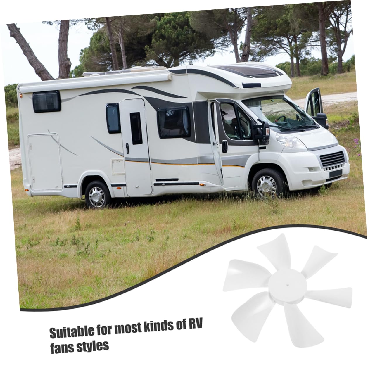 2Pezzi Ricambio per Ventilatore Rv Leggere e Resistente per Camper Facili da Installare e Compatibili Maggior dei Ventilatori Rv