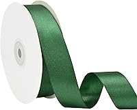 Vista 187 de Cinta de satén rosa polvoriento de doble cara, 3/8 pulgadas x 50 yardas, cintas de poliéster rosa polvoriento para envolver regalos, cinta de tela