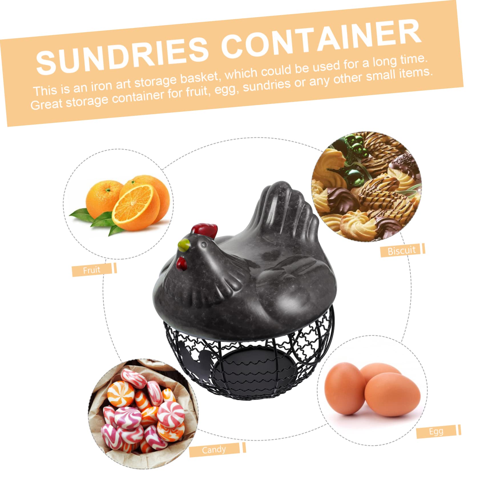 Alipis Panier à Œufs Métallique Panier De Rangement Pour Fruits Et Légumes Conteneur De Cuisine