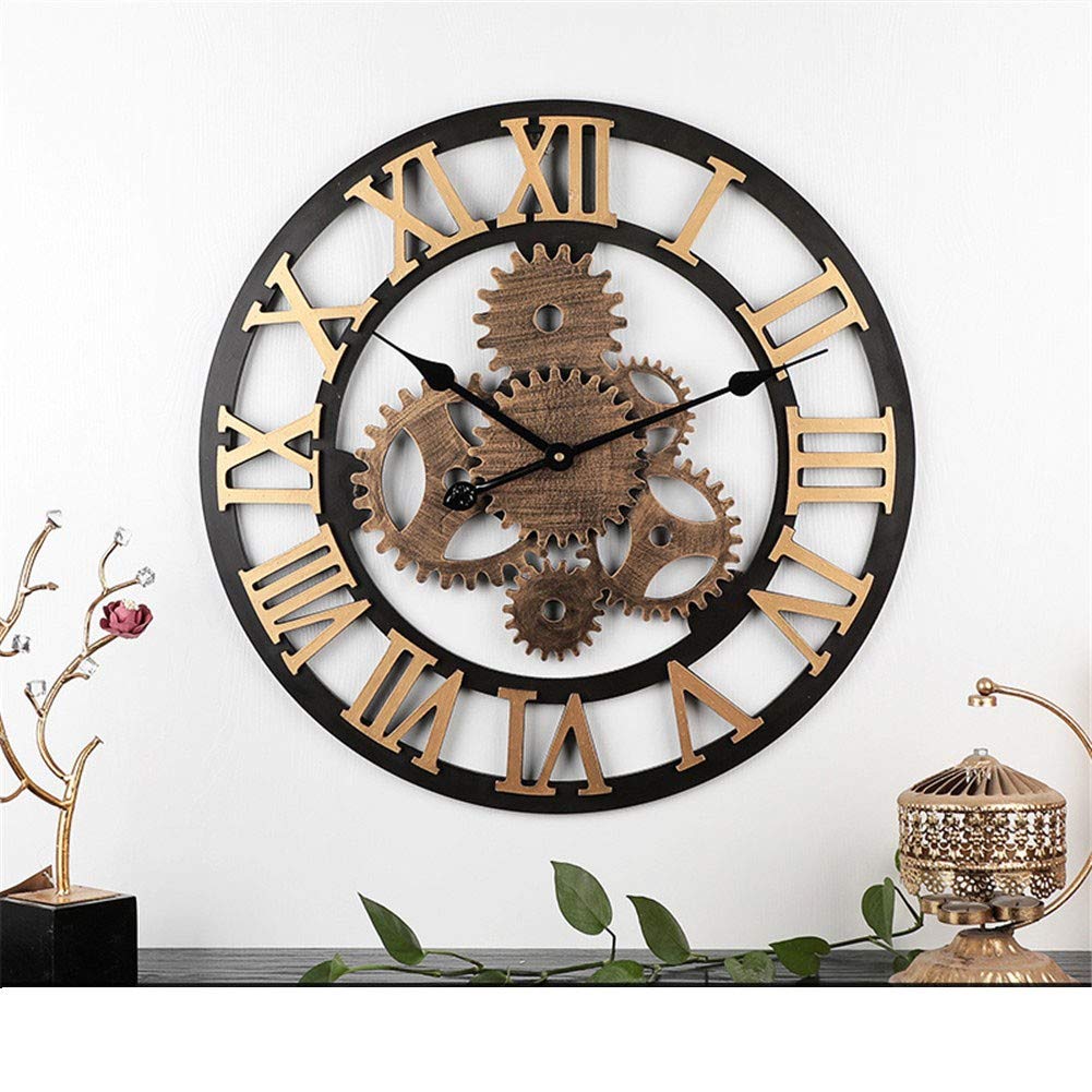 Horloge murale grand vent industriel pour habiller un grand mur
