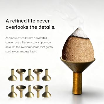 10 Pcs Mini Metal Incense Cone Holders for Home Fragrance Decor