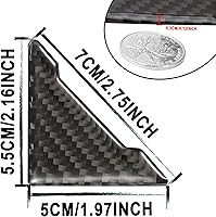 Vista 2 de TOMALL - 4 protectores de borde de puerta de coche, anticolisión, antirozaduras, con textura de fibra de carbono, accesorios para esquinas
