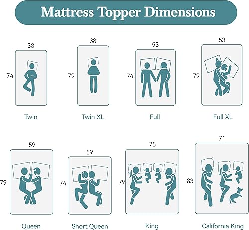 Miniatura 9 de HOOMIC Cubrecolchón de espuma viscoelástica Queen de 4 pulgadas, infusión de gel refrescante de lavanda, funda de bambú extraíble, certificado