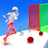 Human Run: 楽しいランニングゲーム。 アクションゲーム。金貨。 お金のゲーム。