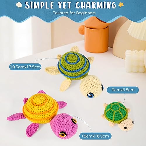 Miniatura 2 de Hadwoer Kit de ganchillo para principiantes, kit de animales de ganchillo, kit de animales de ganchillo con tutoriales en video paso a paso,