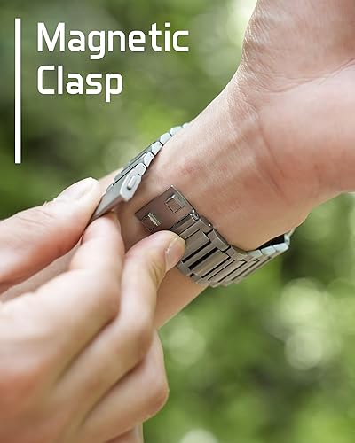 Miniatura 4 de LULULOOK Correa de lujo para Apple Watch Ultra 3Ultra 2Ultra de 1.732 pulgadas, grado 4, correa de titanio puro para iWatch de 1.732 pulgadas con