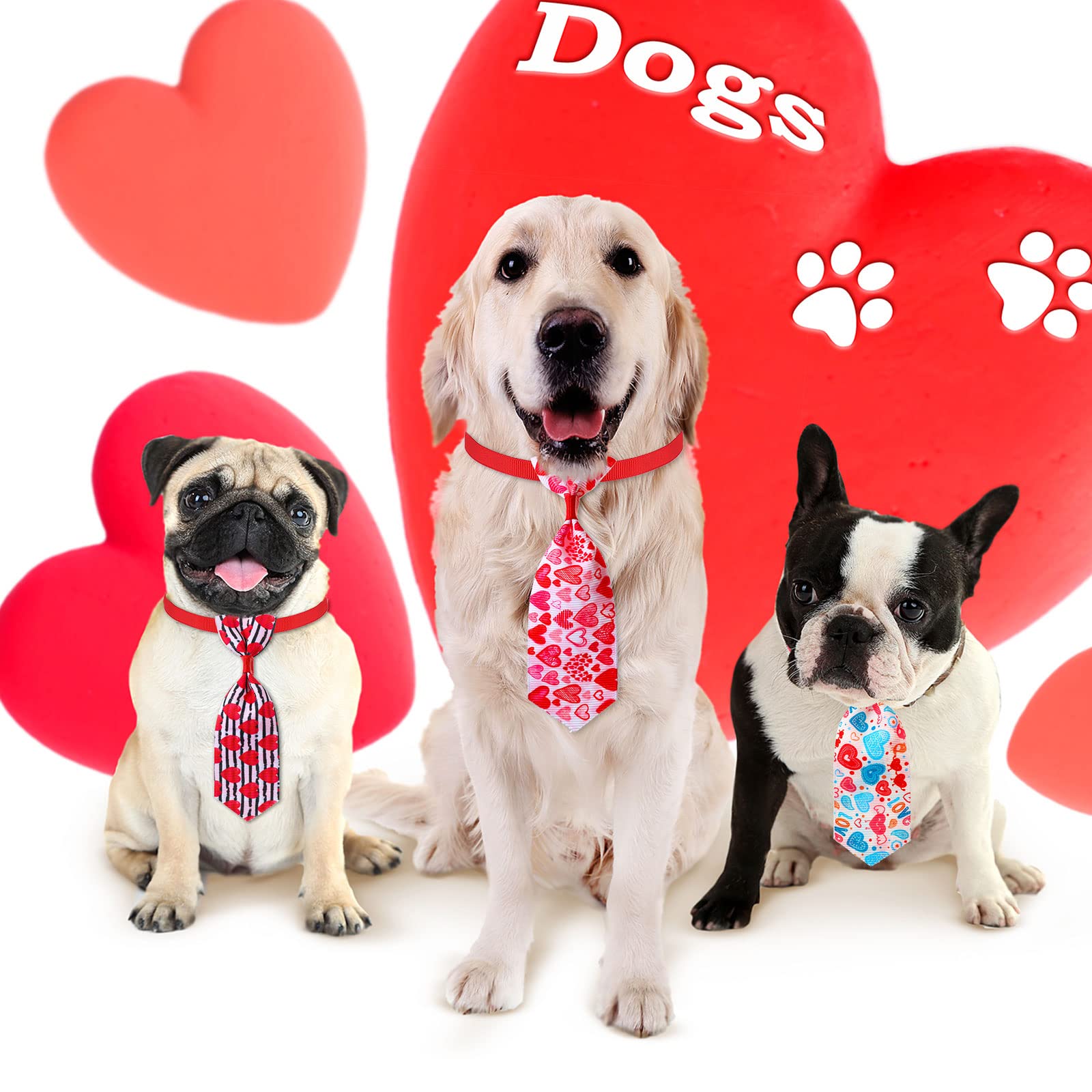 Valentinstag Hunde Kostüm - Verstellbares Herzkostüm Mit Halsband Für Kleine Bis Große Hunde