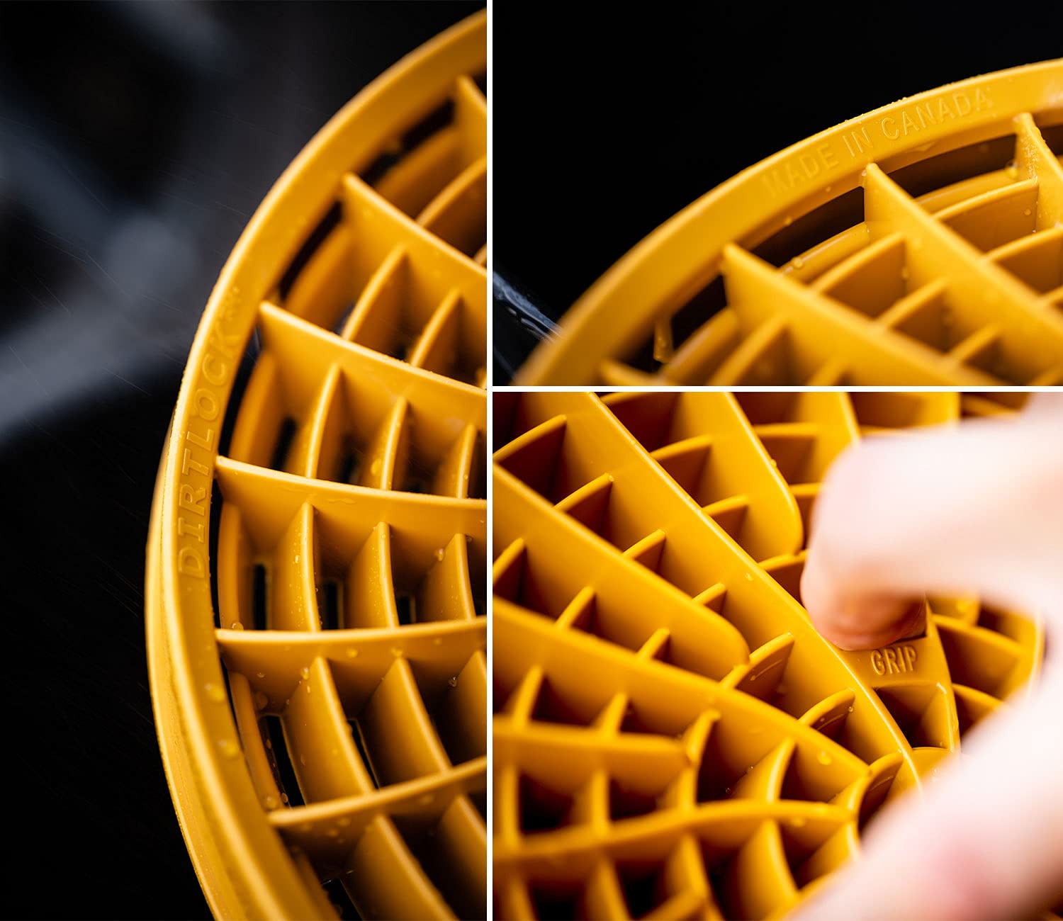 MAGIC BUCKET Spazzola per la Pulizia a 360 Gradi (4 pezzi) in Turchese con Dirt Lock Turchese Prodotto da The Detail Guardz - Accessorio per il Lavaggio Auto