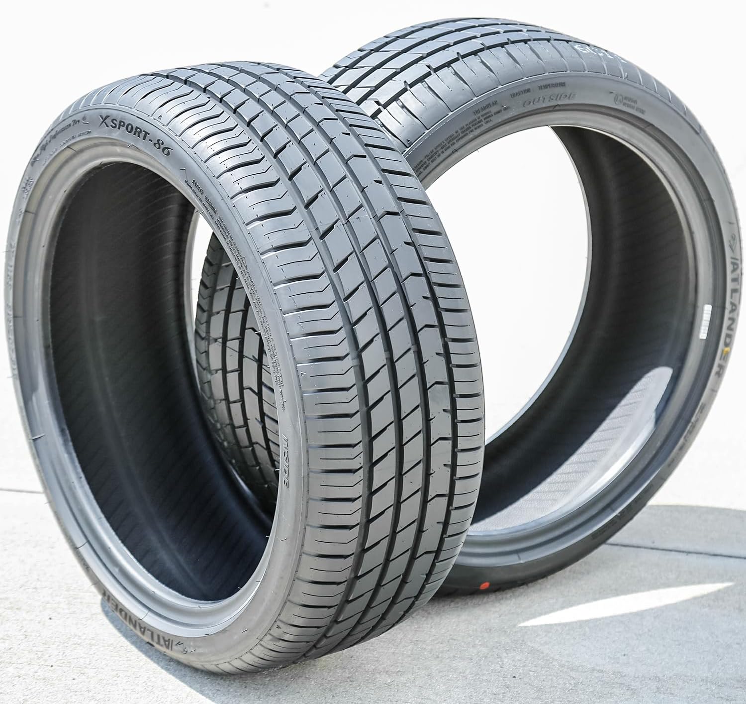 Atlander Xsport-86 Summer Passenger Car High Performance Radial Tire-205/45R16 205/45ZR16 205/45/16 205/45-16 87W Load Range XL 4-Ply BSW Black Side Wall UTQG 420AA
