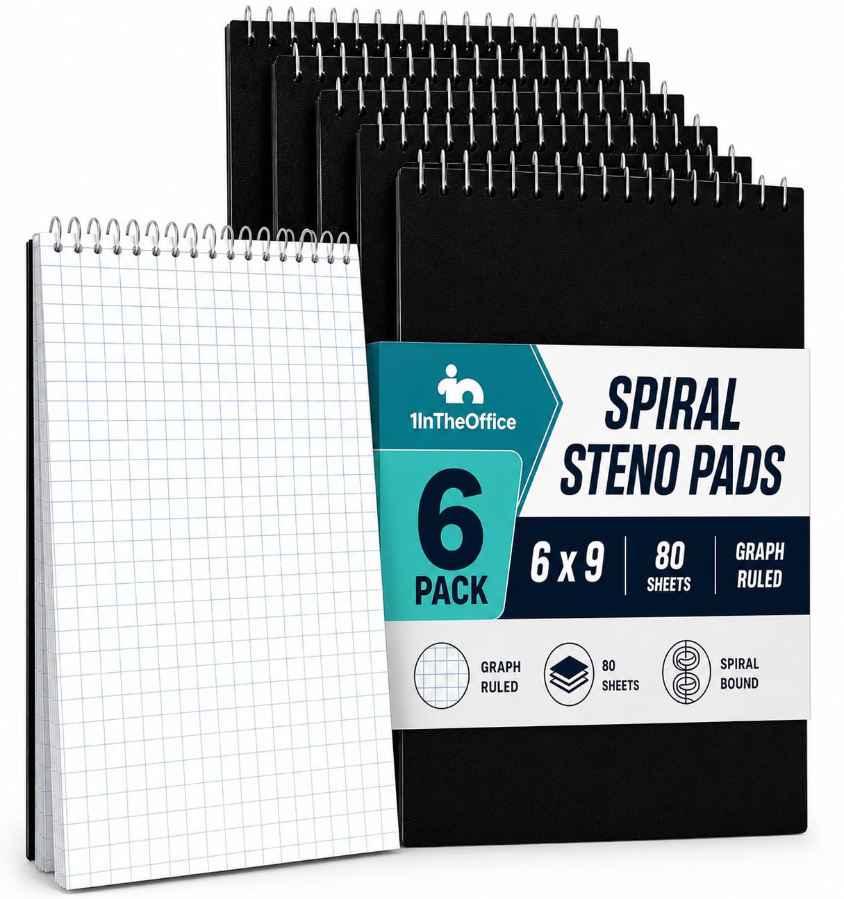 Amazon.com : 1InTheOffice Graph Paper Notepad 6