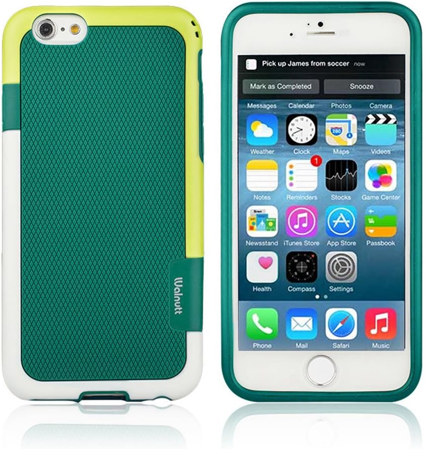 iPhone 6 Plus Case, MC Fashion [Walnutt Series II] Scratch Protection,Simple, Elegant, Protective Case for iPhone 6 Plus (5.5) (2014) ONLY (Green)