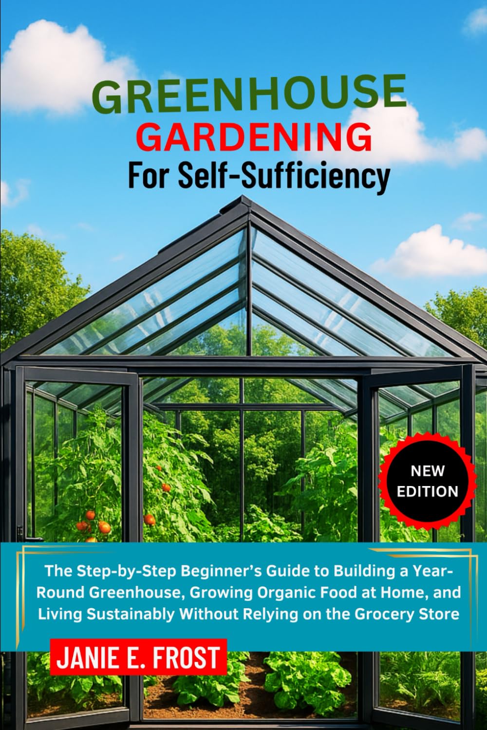 GREENHOUSE GARDENING FOR SELF-SUFFICIENCY: The Step-by-Step Beginner’s Guide to Building a Year-Round Greenhouse, Growing Organic Food at Home, and ..