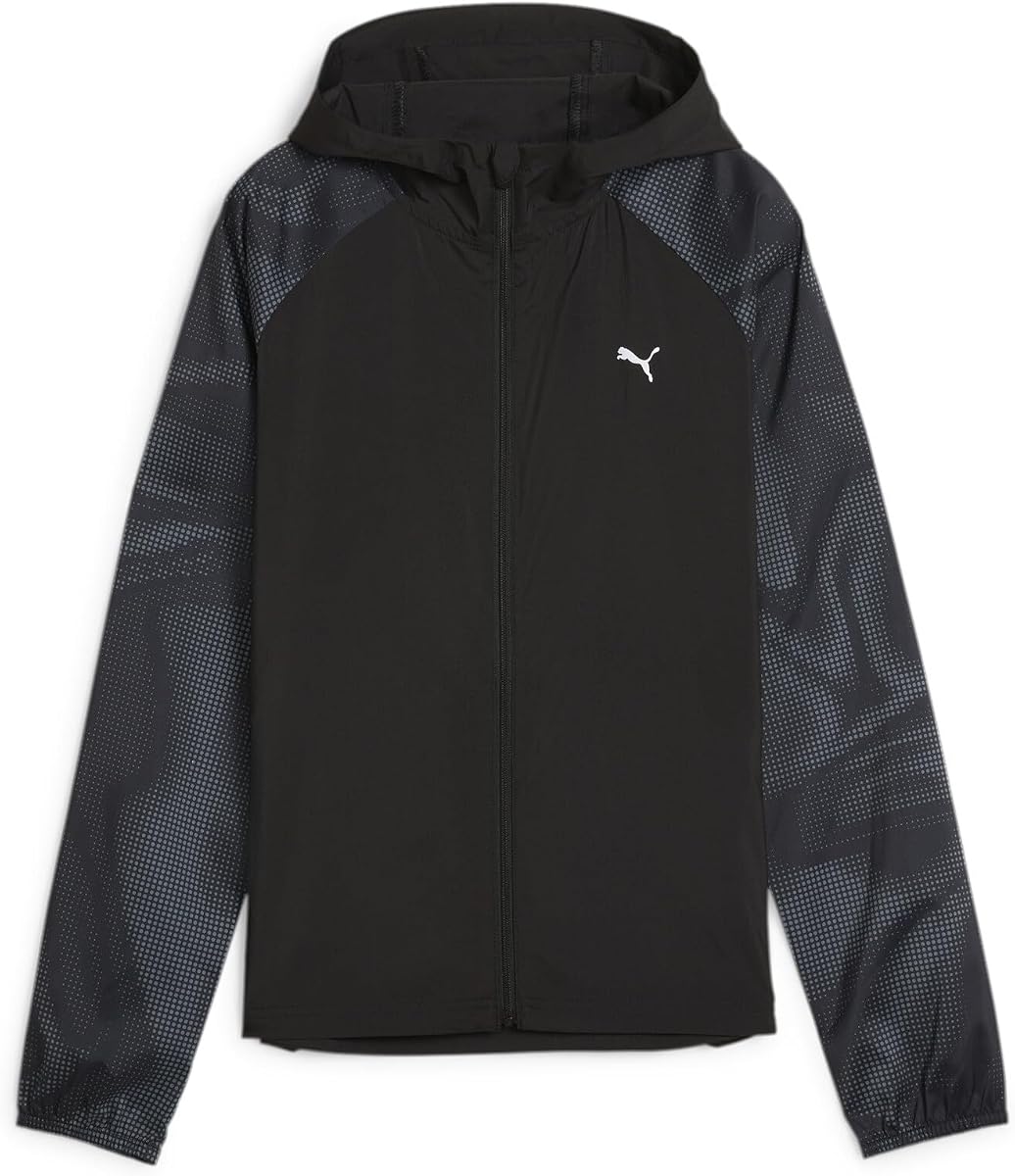 Chaqueta tejida con capucha Run Favourite para mujer Ropa deportiva para correr - Negro