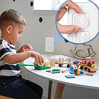 Vista 2 de Thyle 200 Pcs Outlet Covers Bulk Child Baby Proofing Plug Covers for Electrical Outlets Easy Install Socket Sturdy Safe Secure Baby Proofing Kit for