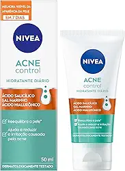 NIVEA Hidratante Facial Acne Control - Ajuda a combater 99% das bactérias causadoras da acne, controla a oleosidade, proporciona efeito matte, remove células mortas, reduz a vermelhidão