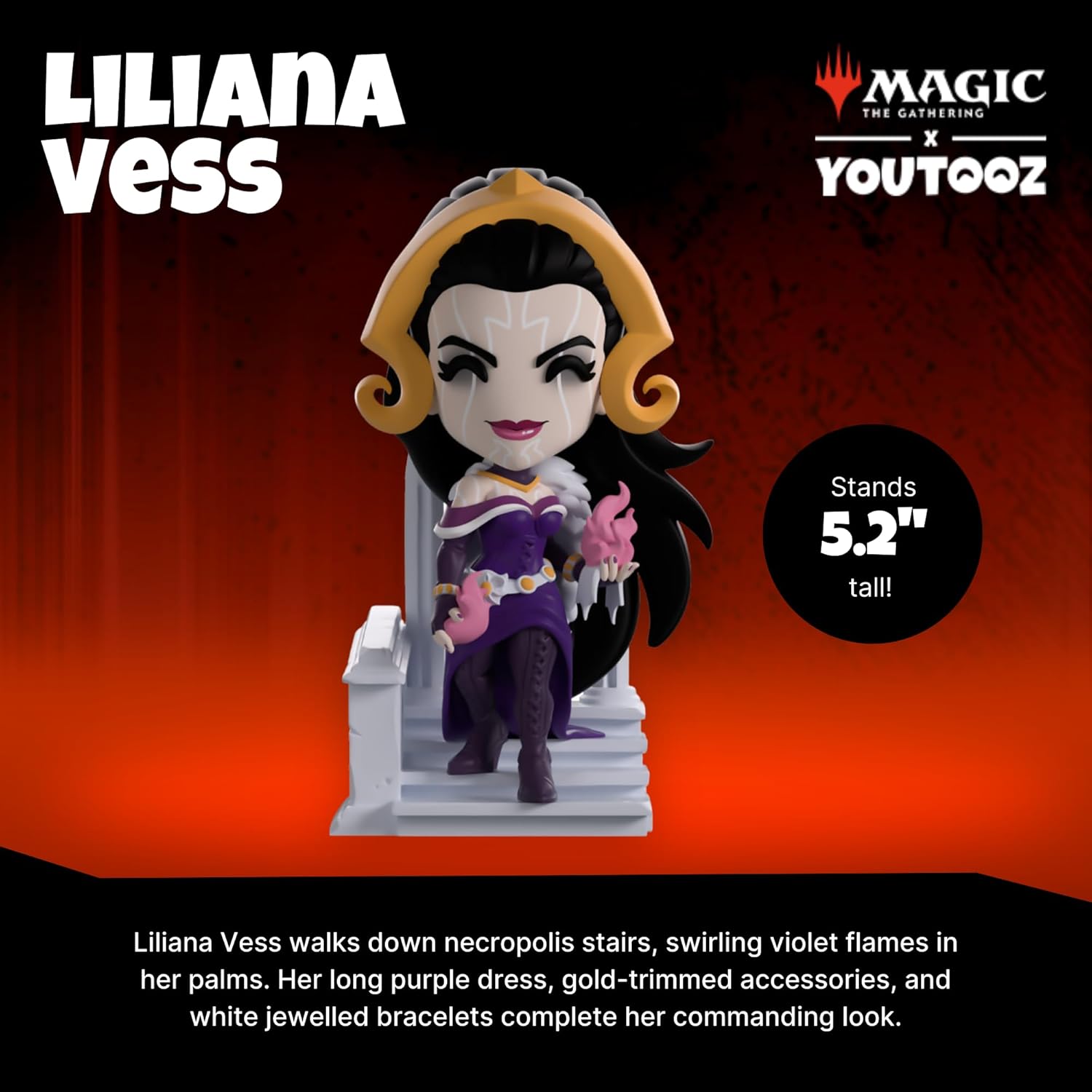Youtooz Magic: The Gathering Liliana Vess 5.2” Vinyl Figure – Collectible Liliana Vess Action Figure from MTG