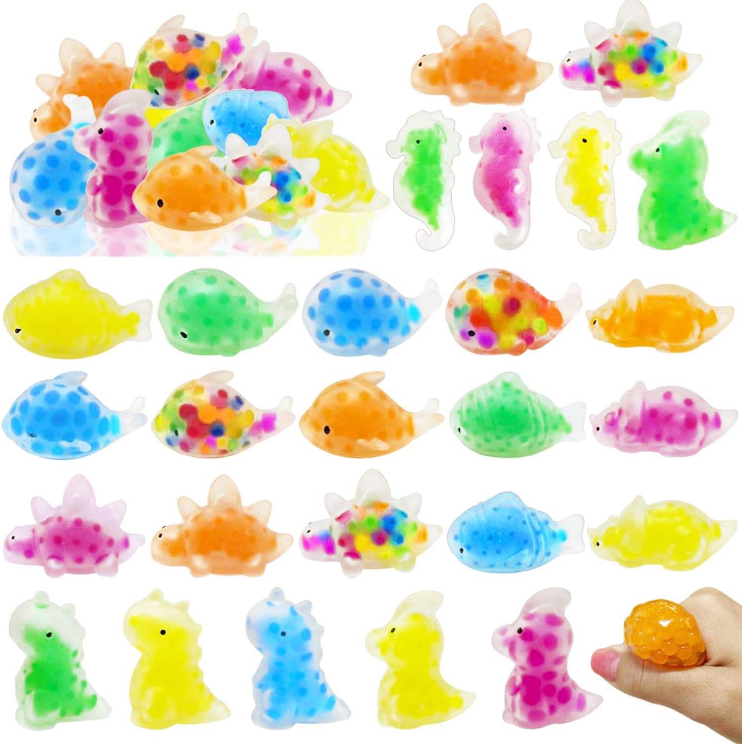 24PCS Sea Animals Stress...